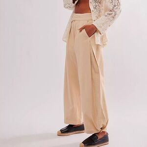 NWOT Free People Cool Harbor Wide Leg Pants